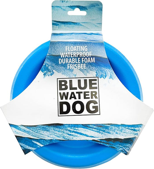 Frisbee, Floating, Waterproof, Lightweight, Durable Foam, Aerodynamic Disc for Medium and Large Breed Dogs - Frisbee for Fetch, Catch, Dock Diving, Play, 8.5” (Ocean Blue)