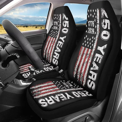 Car Accessories Car Seat Covers for Women Men Front Seat Bucket Cover Protection 250th Anniversary US Flag 1776 2026 Car Accessories Universal Fit for Most Vehicle