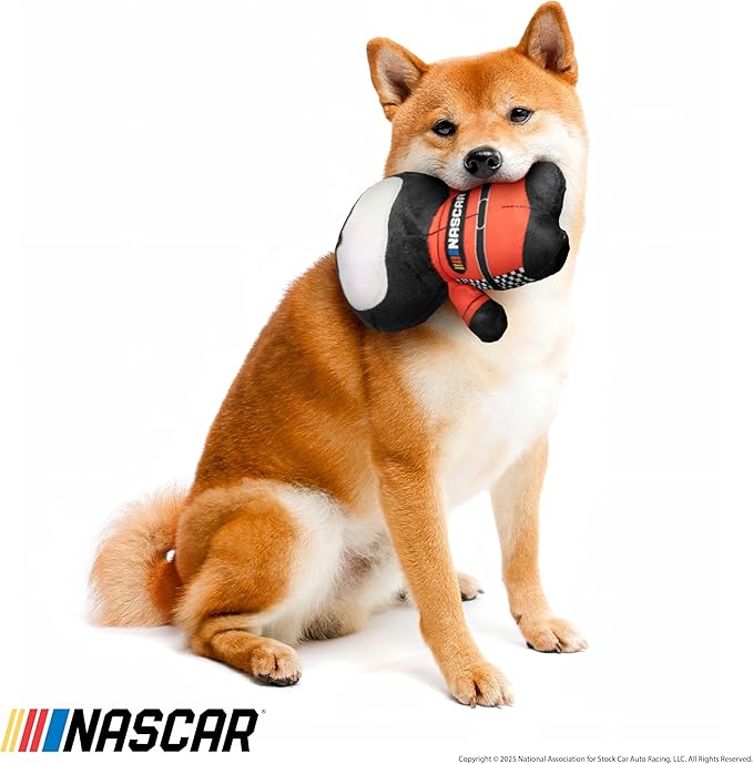 design LAB, Inc. NASCAR Official Merchandise | NASCAR Toy Racecar & Driver Character - Driver Essentials | Plush Toys for Dogs