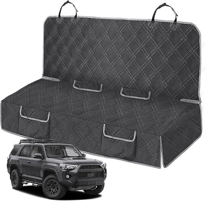 Dog Car Seat Cover Compatible with Toyota 4Runner 4 Door 2009-2024, Waterproof Pet Bench Seat Cover for Back Seat, 600D Heavy Duty Scratch Proof Nonslip Truck Seat Covers for Dogs