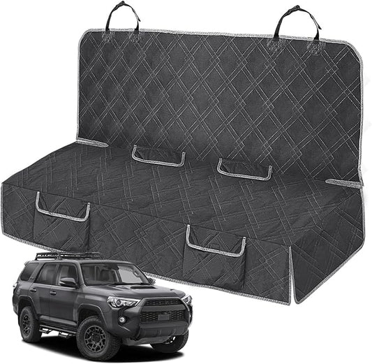 Dog Car Seat Cover Compatible with Toyota 4Runner 4 Door 2009-2024, Waterproof Pet Bench Seat Cover for Back Seat, 600D Heavy Duty Scratch Proof Nonslip Truck Seat Covers for Dogs
