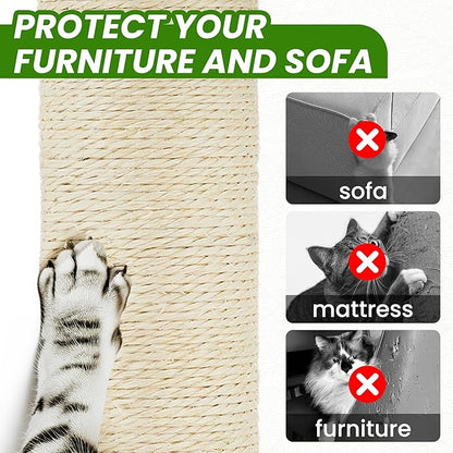 55 Inch Large Cat Tree Tower for Indoor Cats with Hammock Green Leaves Sisal Scratching Post, Plush Hang Ball Play Furniture for Kittens & Adult Cats, Green