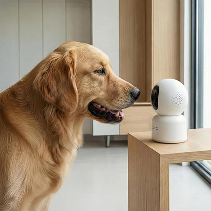 2K HD Pet Camera - 360° Smart Puppy Monitor with 5GHz & 2.4GHz Dual-Band WiFi, Smart Motion Tracking, 2-Way Audio, Night Vision, Indoor Camera for Dogs & Cats, Works with Phone App.