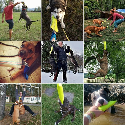 Dog Bite Tug Toy 12 inches - Durable, Interactive Toys for Medium to Large Dogs - Perfect for Tug of War, Fetch & Puppy Training - Safe Fire Hose Dog Tug with Strong Handle - Tough Floating Pull Toy