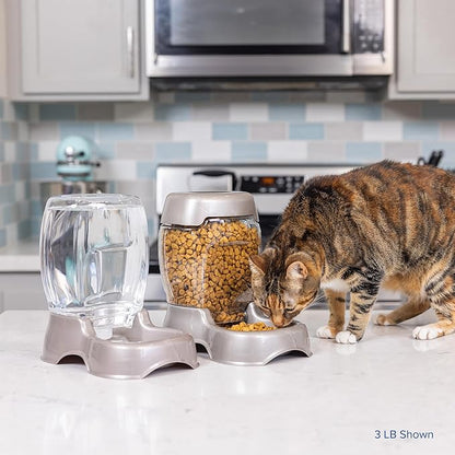 Petmate Pet Cafe Feeder Dog and Cat Feeder Pearlescent Colors 3 Sizes, Made in USA (Pack of 6)