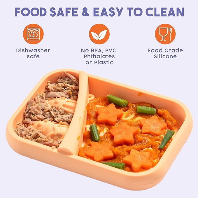 Awoo Sardina - Silicone Dog & Cat Lick Mat + Slow Feeder with Suction Cups - Non-Slip, Dishwasher Safe Pet Dish - Extends Mealtime for Fast Eaters & Reduces Anxiety - for Wet & Dry Food (Melon)