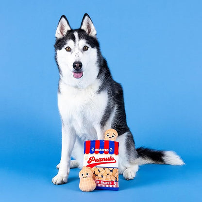 Fringe Studio Plush Dog Toy, Hide & Seek Burrow 3 Pieces Set, NUT-in BUT Fun, Pet Shop Collection (289243)