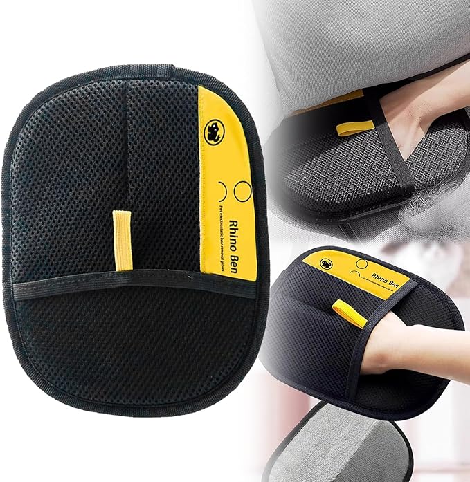 Pet Hair Removal Glove for Cats & Dogs, Pet Hair Remover Reusable Electrostatic Gloves, Efficient Pets Grooming Gloves, Efficient Remover for Couch, Carpet, Curtain, All Kinds of Fabrics (1)