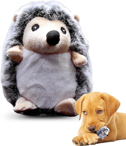 PetSport Tiny Tots Little Hedgie - Hedgehog Stuffed Animal Dog Toy with Squeaker, Interactive Puppy Toy, Squeaky Plush - Little Hegdie (Pack of 1)