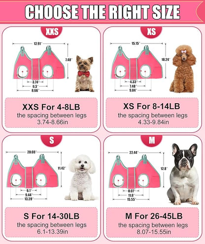 Dog Grooming Hammock, Small Dog Hammock for Nail Trim, Hanging Harness for Claw Care,Grooming Sling Holder Hanger with Thick Fabric Neck Support Wide Strap Restraint