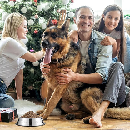 Tanlade 8 Pack Stainless Steel Dog Bowls Metal with Rubber Base Non-Slip Pets Puppy Cats Feeding Food and Water Bowls Dishwasher-Safe for Indoor Small Medium Large Dogs Cats Kitten Rabbit(10.1 oz)