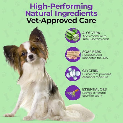 Hydrating Daily Dog Deodorant Spray – Gentle Between Bath Cleansing & Deodorizing Spray for Grooming Dry & Sensitive Skin – Extends Between Bath Time During Cold Weather