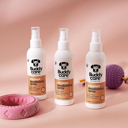 Dog Deodorising Spray - Deodorising Spray for Dogs - With Aloe Vera and Pro Vitamin B5 (Coconut, 200ml)
