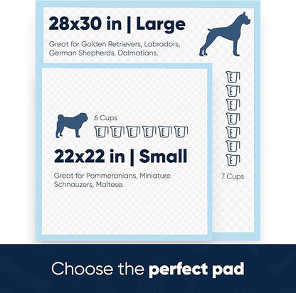 American Kennel Club Scented Puppy Pads –Large Size – 30x26 Ultra Absorbent 6-Layer Pee Pads with Odor Control & Quick-Dry Gel – Fresh Scent – 50 Count (Fresh Scented, 22 x 22 - 50 Count)