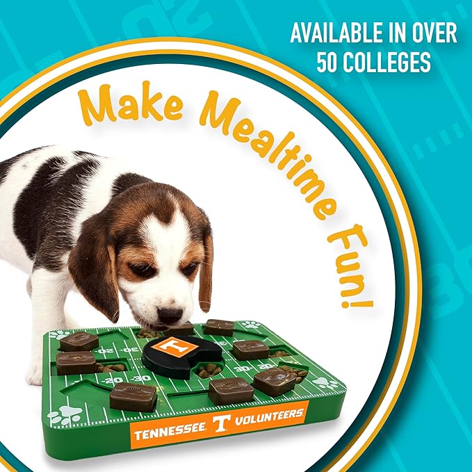 Pets First NCAA Tennessee Volunteers Puzzle Toy, Puzzle Treat Dog Toy, Interactive Dog Treat Toy, Dog Puzzle Fedding Slow Toy