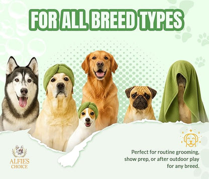 ALFIE'S CHOICE Dog Shampoo for Smelly Dogs | Fresh & Clean Shampoo and Conditioner Set | 16 fl oz Each | Lavender & Rosemary Deodorizing Wash | Odor Control for All Breeds | Made in USA