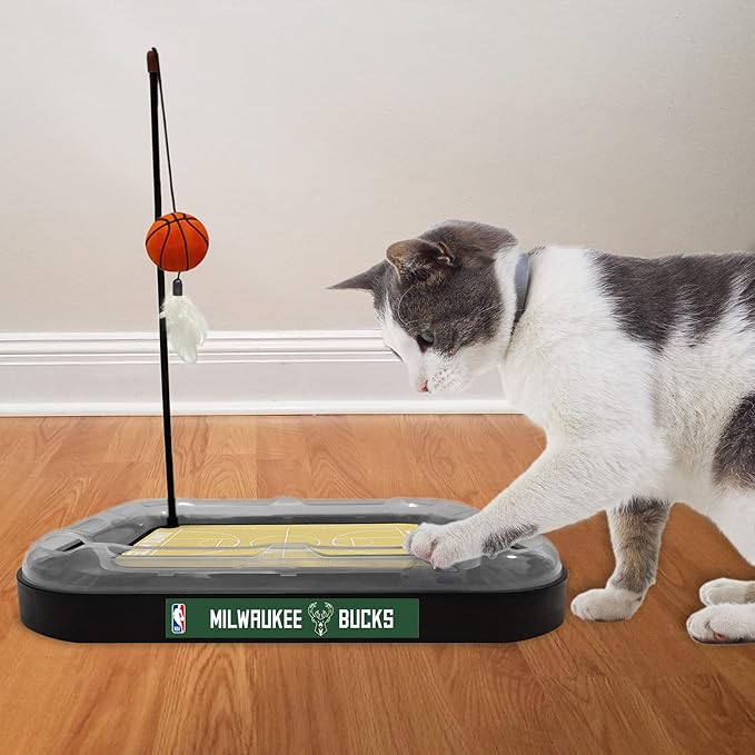 Milwaukee Bucks Basketball Cat Scratcher Toy