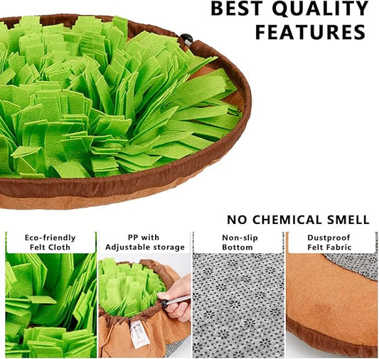 TMLDOT Snuffle Mat for Cats - Cat Slow Feeding Mat, Lick Mat for Cats, Puzzle Toys Interactive Game for Boredom, Cat Treat Dispenser Indoor Outdoor Stress Relief