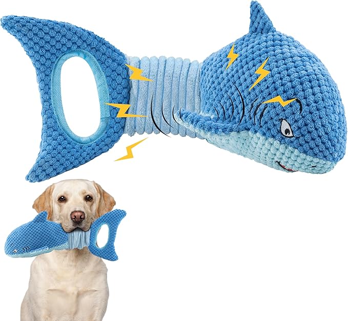 LEGEND SANDY Large Squeaky Dog Toys to Keep Them Busy, Interactive Plush Dog Toy,Crinkle Tug of War Dog Chew Toy for Small, Medium, and Large Dog