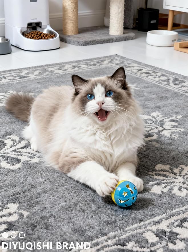 10-Pack Classic Cat Toys with Bell for All Breeds, Playtime Paradise (1.5'' - 2.2'')