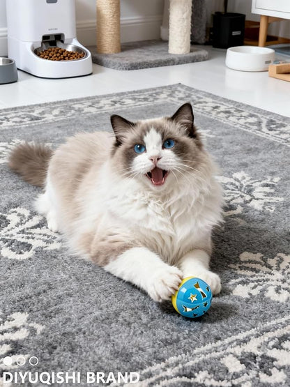 10-Pack Classic Cat Toys with Bell for All Breeds, Playtime Paradise (1.5'' - 2.2'')