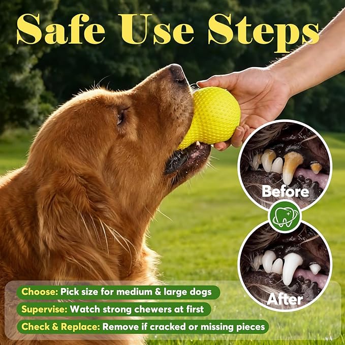 Natural Rubber Dog Chew Toy, Tough Gourd Dog Toy for Aggressive Chewers, Milk-Scented Interactive Dog Toy for Medium & Large Dogs to Chew, Tug & Fetch