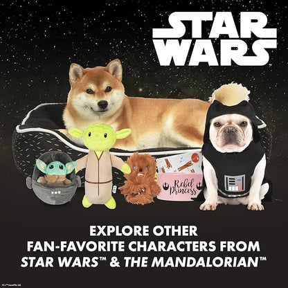 STAR WARS for Pets 2piece Multipack Dog Toys, YODA and Chewbacca Bobo Style Dog Toys Plush Toys Fabric Plush Dog Toy, Squeaky