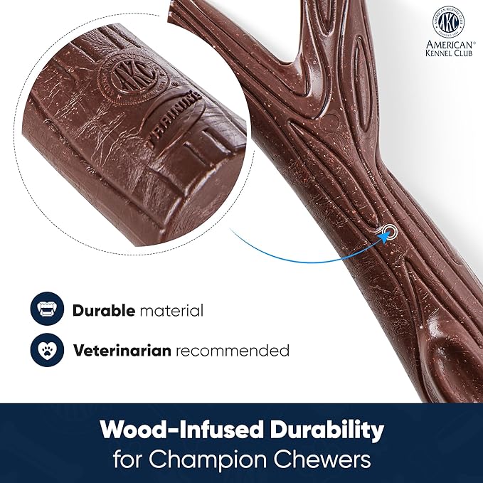 American Kennel Club Training Dog Chew Toy, Stick Dog Toy, Durable Dog Toy for Moderate Chewers, Peanut Butter Scented for Long-Lasting Engagement, Supports Dental Health