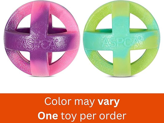 ASPCA Heavy Duty Cage Ball Dog Toy – Scented Rubber Chew Toy for Power Chewers – Durable & Safe TPR Material – Indoor & Outdoor Fetch Play
