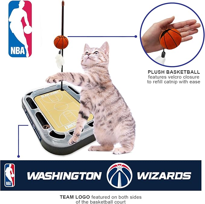 Washington Wizards Basketball Cat Scratcher Toy