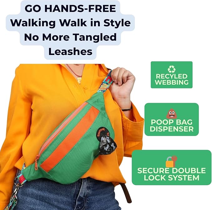Pawlook Hands-Free Dog Walking Belt Bag