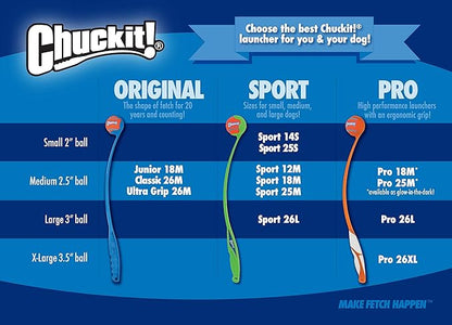 Chuckit! The Whistler Ball Dog Toy, Medium (2.5 Inch Diameter) for Dogs 20-60 lbs, Pack of 1
