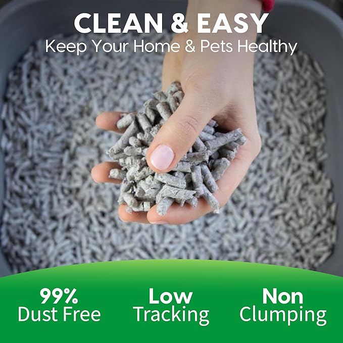 Fresh News Recycled Paper Original Pellet Cat Litter, 25 Pound, Non-Clumping, Unscented, Made in USA