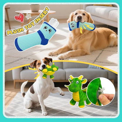 Squeakers for Dog Toys - 60 Pack Replacement Dog Toy Squeakers (5 Sizes Mixed)