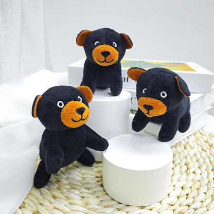 Bear Plush Dog Toy Squeaky Toy, Interactive Hide and Seek Replacement Dog Toys for Small & Medium Dogs (3Pcs Squeaky Bear)