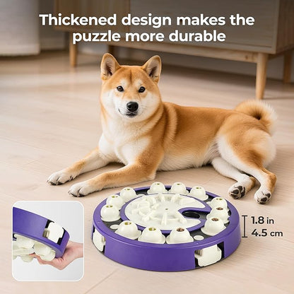 Dog Puzzle Toys 3 Levels, Interactive Cognitive Toy for Smart Dogs, Food Puzzles Game for IQ Training Brain Mental Stimulation, Slow Feeder Treat Dispenser for Large Medium Small Dogs