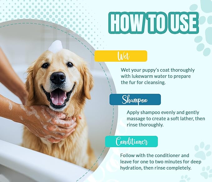 ALFIE'S CHOICE Dog Shampoo for Dry Itchy Skin | Calm & Comfort Shampoo and Conditioner Set | 16 fl oz Each | Lavender, Rosemary & Vitamin E | for Sensitive Skin & All Breeds | Made in USA