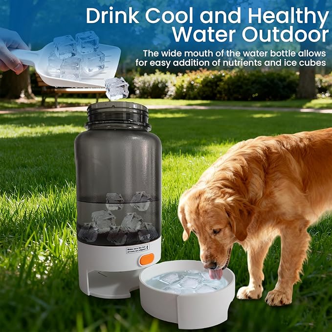 52oz Portable Dog Water Bottle, Dog Travel Water Bottle for Camping Hiking Outdoor Walking (Gray)