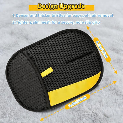 Pet Hair Remover Glove for Cats & Dogs, Upgraded Electrostatic Pet Fur Removal Tool for Home & Auto No Sticky Residue, Reusable for Furniture,Clothes, Carpet, Bedding（1Pcs