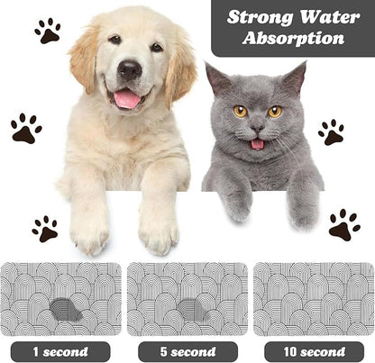 Bohemia Waterproof Pet Feeding Mats - 17 * 30 inch for Dogs and Cats