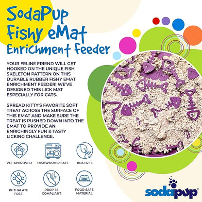 SodaPup Fun Enrichment Feeder, Rubber, Dog, Slow Feeder, 5" x 7"