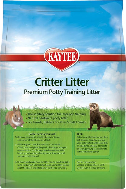 Kaytee Premium Potty Training Critter Litter for Pet Ferrets, Rabbits & Other Small Animals, 8 lb