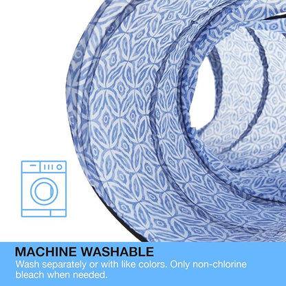 Tempcore 3 Way Collapsible Cat Tunnel for Indoor Cats, Pet Tunnel Bored Toys with Peek Hole & Ball for Puppy, Kitty, Kitten, Rabbit, Blue-Coin