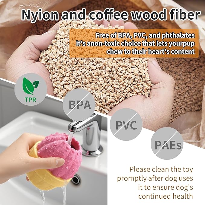 Interactive Dog Toys to Keep Them Busy, Frozen Treat Dog Enrichment Ball Toy for Aggressive Chewers, Puzzle Feeder Toy, Easy-to-Clean, Low-Mess Design for Medium & Large Dogs