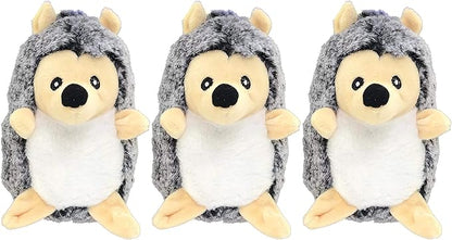 PetSport 3 Pack of Tiny Tots Little Hedgie Plush Dog Toys with Squeakers, 4.7 Inch