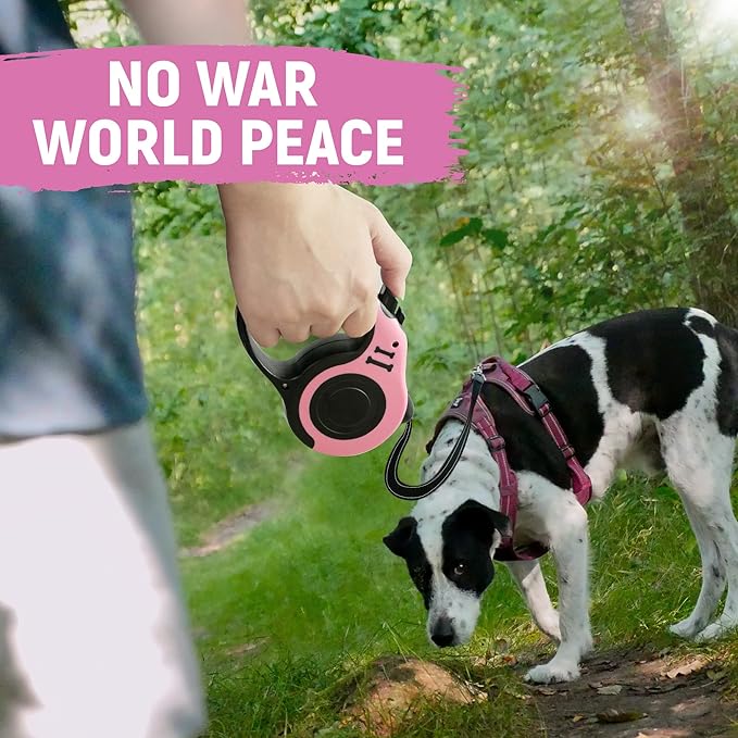 Retractable Dog Leash Automatic Telescopic Tractor Dog Tape, Pet Tape 10/16 FT Durable and Convenient, with Folding Bowl, Dispenser, Rubbish Bags, Suitable for Small and Medium Dogs