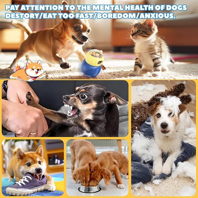 Interactive Dog Toys to Keep Them Busy, Treat Dispensing Slow Feeding Dog Enrichment Toys for Small Dog