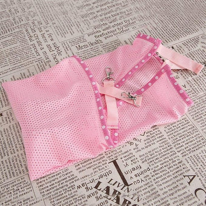 Cat Hammock, Portable Space Saving Pet Bed with Breathable Mesh for Summer, Warm Comfortable Hanging Bed for Cats and Dogs, 2 Sizes 3 Colors (S)
