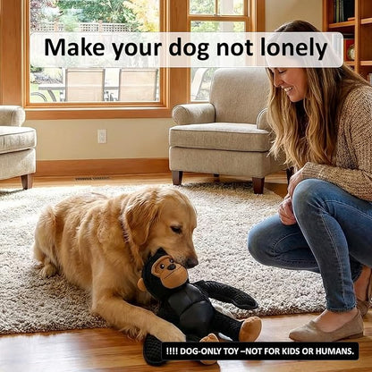Plush Stuffed Squeaky Dog Toys, Dog Toy Medium、Large Breed, Dog Chew Toys for Non-Aggressive Dogs,Chew Dog Toys to Keep Them Busy,Solomon，11" x 11" Gorilla