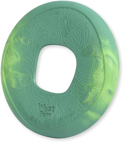 WEST PAW Seaflex Sailz Dog Toy Flying Disc – Machine Washable Dog Toys for Moderate Chewers – Eco-Friendly Zogoflex Toys for Dogs – Perfect for Gnawing, Fetch, Catch, Pet Training – Emerald